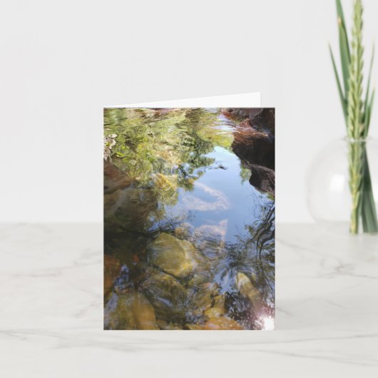 gereflecteerd wenskaart kaart (Voorkant)