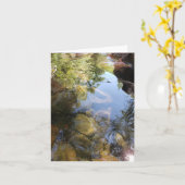 gereflecteerd wenskaart kaart (Gele Bloem)