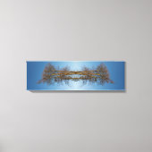Gereflecteerde bomen canvas afdruk (Voorkant)