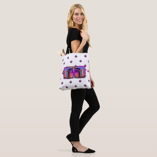 Gereflecteerde lenzen tote bag (Op model)