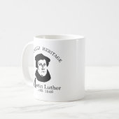 Gereformeerd Erfgoed Collectie Martin Luther Koffiemok (Voorkant links)