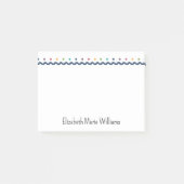 Geregende Stippen Persoonlijk Post-it® Notes (Voorkant)