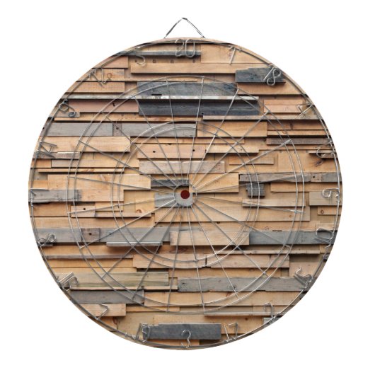 Geregenereerd hout, duurzaam materiaal dartbord (Voorkant)