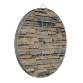 Geregenereerd hout, duurzaam materiaal dartbord (Voorkant Links)