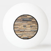 Geregenereerd hout, duurzaam materiaal pingpongbal (Voorkant)