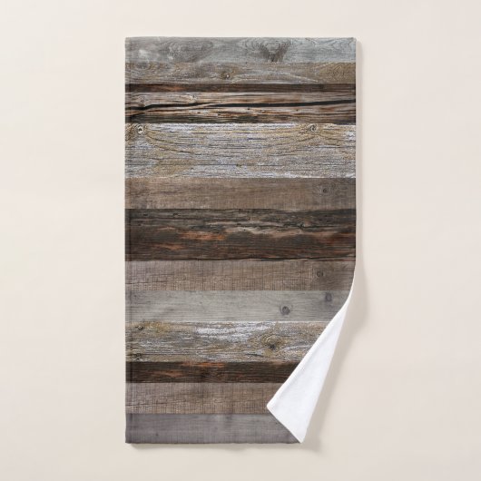 Geregenereerd hout Rustic Barn Board  hout Bad Handdoek (Handdoek)