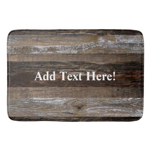 Geregenereerd hout Rustic Barn Board  hout Badmat (Voorkant)