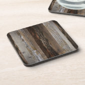 Geregenereerd hout Rustic Barn Board hout Bier Onderzetter (Linkerzijde)