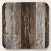 Geregenereerd hout Rustic Barn Board hout Bier Onderzetter (Voorkant)