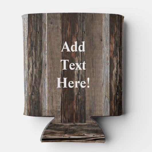 Geregenereerd hout Rustic Barn Board  hout Blikjeskoeler (Achterkant)