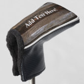 Geregenereerd hout Rustic Barn Board  hout Golfheadcover (3/4 voorkant)