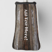 Geregenereerd hout Rustic Barn Board  hout Golfheadcover (Draai 90)