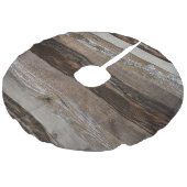 Geregenereerd hout Rustic Barn Board  hout Imitatie Linnen Kerstboom Kleed (Gekanteld)