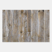Geregenereerd hout Rustic Barn Board  hout Inpakpapier Vel (Voorkant 2)