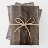 Geregenereerd hout Rustic Barn Board hout Inpakpapier Vel (In situ)