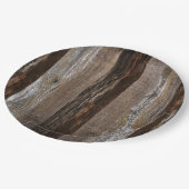 Geregenereerd hout Rustic Barn Board  hout Papieren Bordje (Gekanteld)