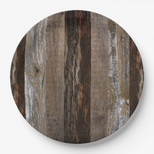 Geregenereerd hout Rustic Barn Board hout Papieren Bordje