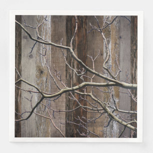 Geregenereerd hout Rustic Barn Board hout Servet