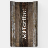 Geregenereerd hout Rustic Barn Board  hout Spandoek (Verticaal)