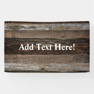 Geregenereerd hout Rustic Barn Board hout Spandoek