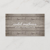  geregenereerd hout visitekaartje (Voorkant)