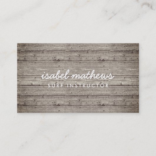  geregenereerd hout visitekaartje (Voorkant)