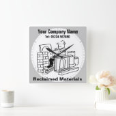 Geregenereerde Materialen Kantoor Vierkante Klok (Huis)