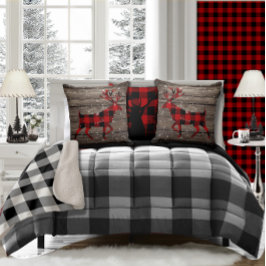 Geregenereerde schuur Board Sneeuwrood Buffel Plai Kussen