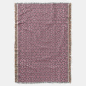 Geregenste Roze Veer Boho Deken (Voorkant Verticaal)