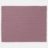 Geregenste Roze Veer Boho  Fleece Deken (Voorkant (Horizontaal))