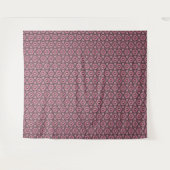 Geregenste Roze Veer Boho Wandkleed (Voorkant (horizontaal))