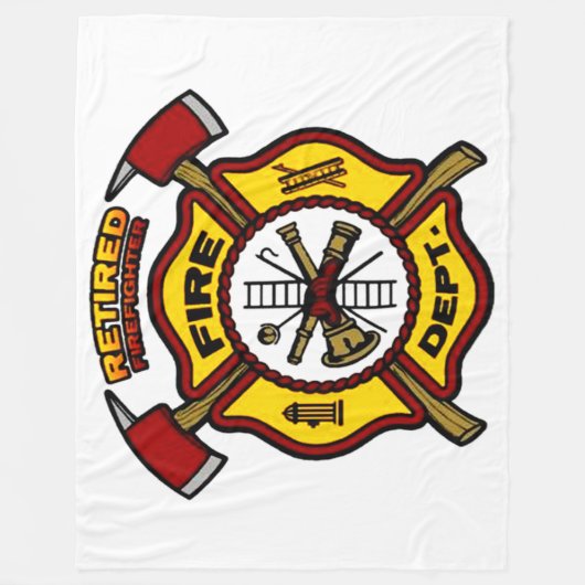 GEREGERDE FIREFIGHTER FLEECE DEKEN (Voorkant)