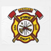 GEREGERDE FIREFIGHTER FLEECE DEKEN (Voorkant (Horizontaal))