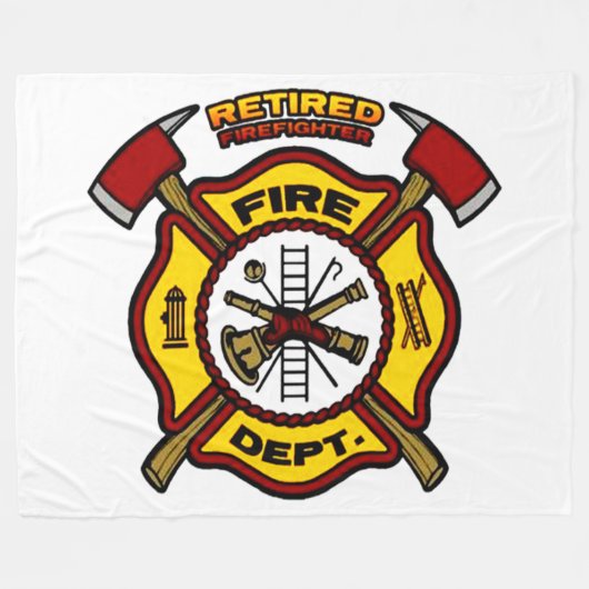 GEREGERDE FIREFIGHTER FLEECE DEKEN (Voorkant (Horizontaal))