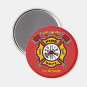 GEREGERDE FIREFIGHTER MAGNEET (Voorkant / Achterkant)