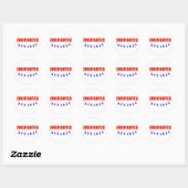 GEREGERDE FIREFIGHTER RONDE STICKER (Vel)