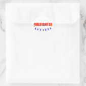 GEREGERDE FIREFIGHTER RONDE STICKER (Tas)