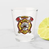 GEREGERDE FIREFIGHTER SHOT GLAS (Voorkant)