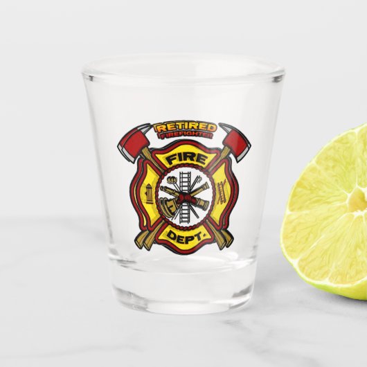 GEREGERDE FIREFIGHTER SHOT GLAS (Voorkant)