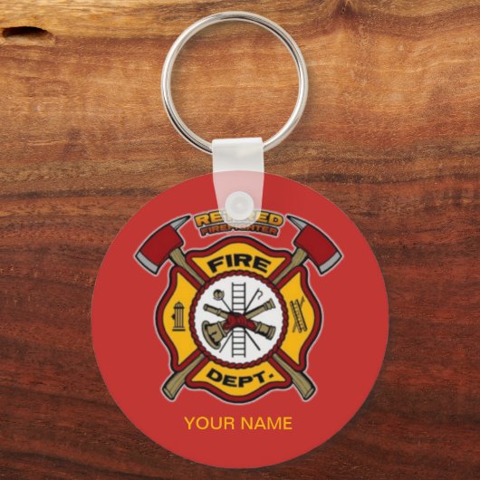 GEREGERDE FIREFIGHTER SLEUTELHANGER (Voorkant)