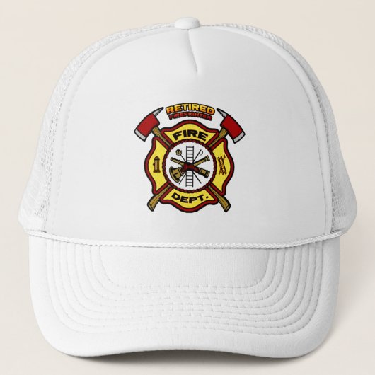 GEREGERDE FIREFIGHTER TRUCKER PET (Voorkant)
