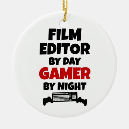 Geregisseerd door: Day Gamer by Night Keramisch Ornament (Voorkant)