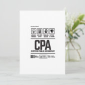 geregistreerd accountant-CPA Kaart (Staand voorkant)