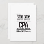 geregistreerd accountant-CPA Kaart (Voorkant / Achterkant)