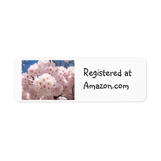 Geregistreerd bij Amazon.com Labelstickers Cadeaus Etiket (Voorkant)