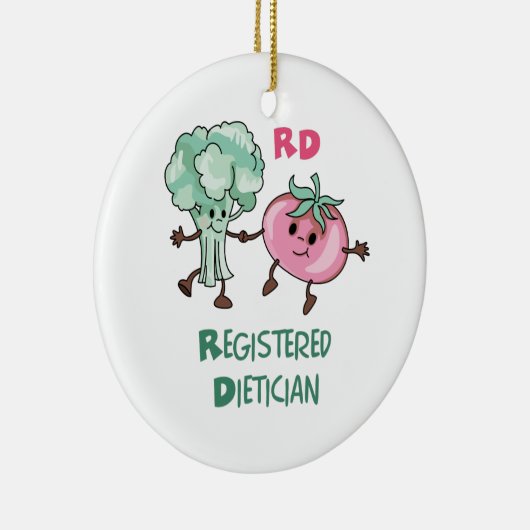 Geregistreerd diëticien keramisch ornament (Rechts)