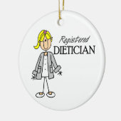 Geregistreerd diëtist keramisch ornament (Links)