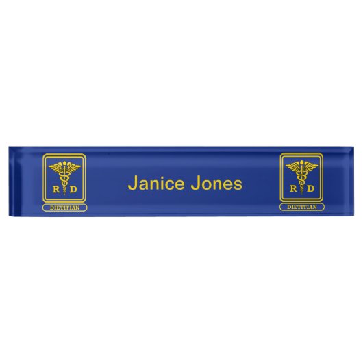Geregistreerd diëtitist naambordje (Voorkant)