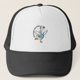 Geregistreerd Dwaze Gans Vintage Vector T-shirt On Trucker Pet