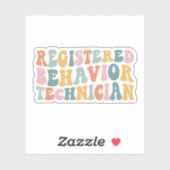 Geregistreerd Gedrag Technicus RBT BCBA ABA Gift Sticker (Vel)